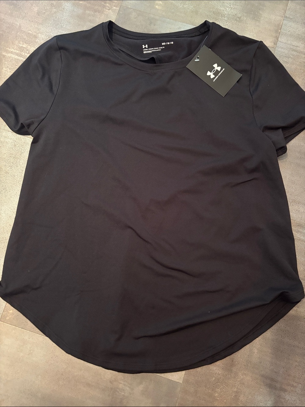 Under Armour NWT Black Short Sleeve Crew Neck Women's Medium Performance Tee